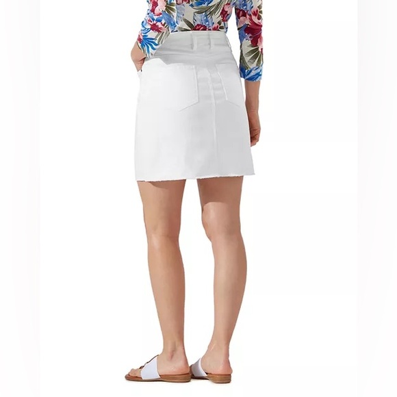 Tommy Bahama White Ella Twill Denim Skirt - Size 10 - NWT - Picture 2 of 12